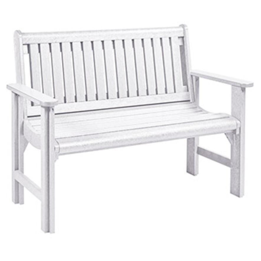 C.R. Plastic Products Generation B01-02 Garden Bench - White
