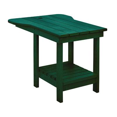C.R. Plastic Products Outdoor Tables End Tables Tête-à-Tête A12 Green #06 IMAGE 1