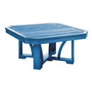 C.R. Plastic Products Outdoor Tables Cocktail / Coffee Tables Square Cocktail Table T30 Blue