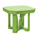 C.R. Plastic Products Outdoor Tables End Tables Square End Table T31 Kiwi Lime