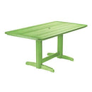 C.R. Plastic Products Outdoor Tables Dining Tables Rectangle Dining Table T11 Kiwi Lime