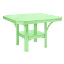 C.R. Plastic Products Outdoor Tables Dining Tables Square Dining Table T35 Lime Green