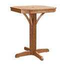 C.R. Plastic Products Outdoor Tables Pub Tables Square Counter Table T36 Cedar