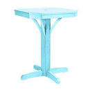 C.R. Plastic Products Outdoor Tables Pub Tables Square Counter Table T36 Aqua