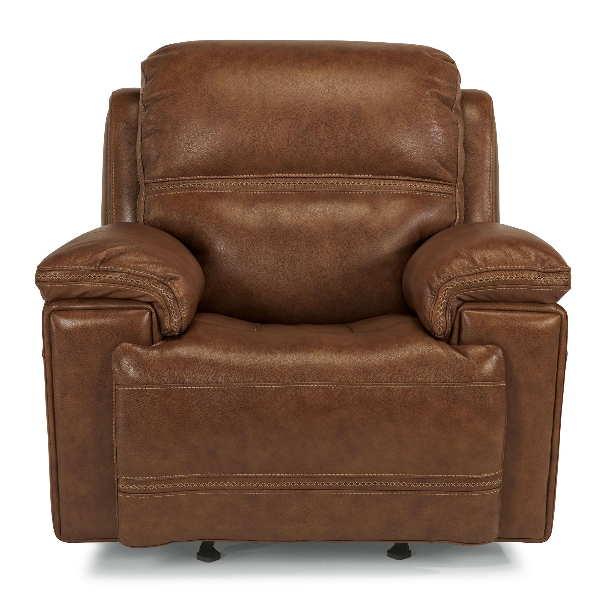 Flexsteel Fenwick Power Glider Leather Recliner 1659 54PH 204 72