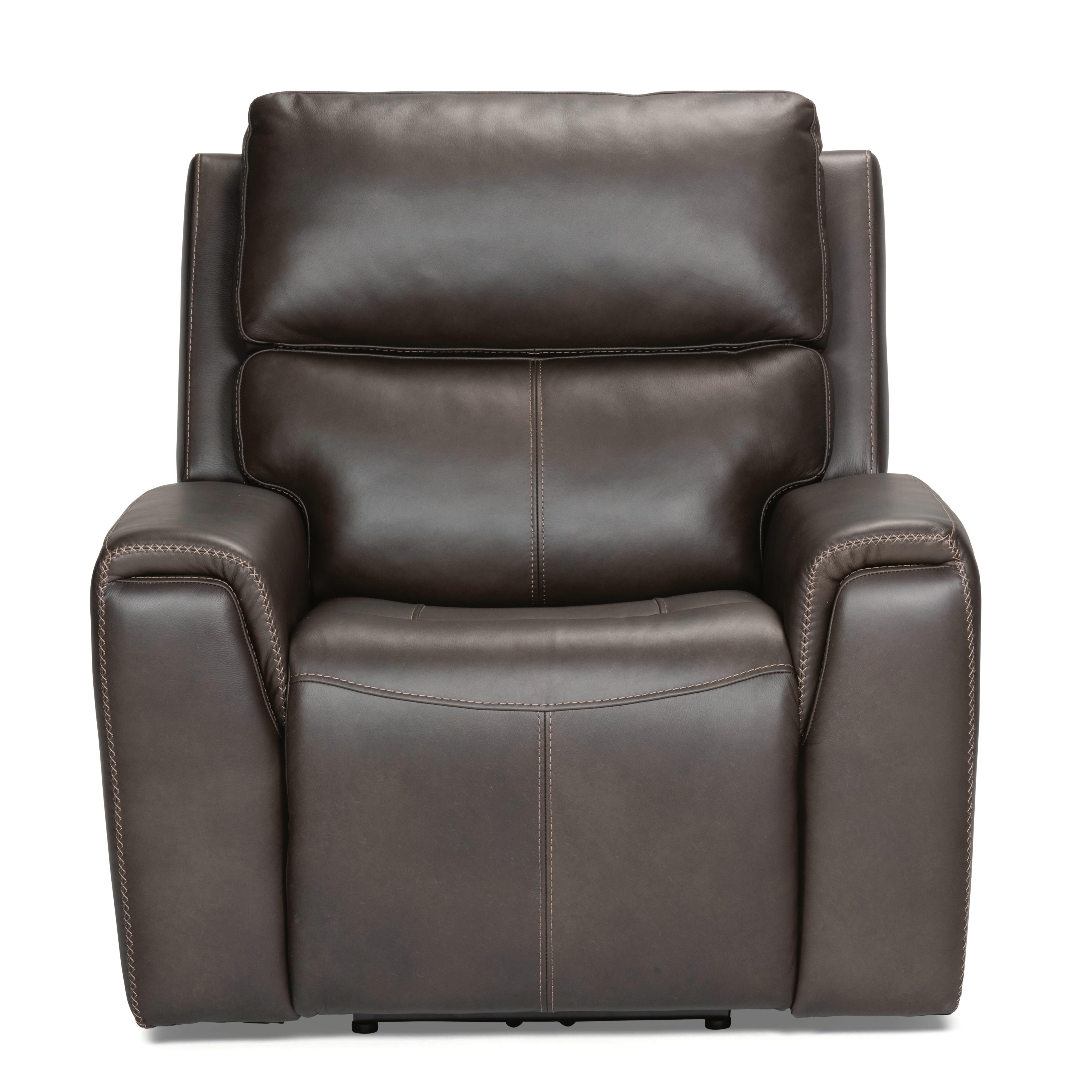 Flexsteel Jarvis 1828-50PH Power Recliner with Power Headrest - Mocha