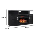 Twin-Star International Cantilever TV Stand with ClassicFlame® Electric Fireplace 26MM5508-NB04 IMAGE 3