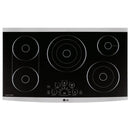 LG STUDIO 36-inch Built-In Electric Cooktop with SmoothTouch™ Controls LSCE365ST IMAGE 1