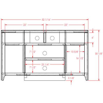 Legends Furniture Urban Loft TV Stand UL1212.MOC IMAGE 3