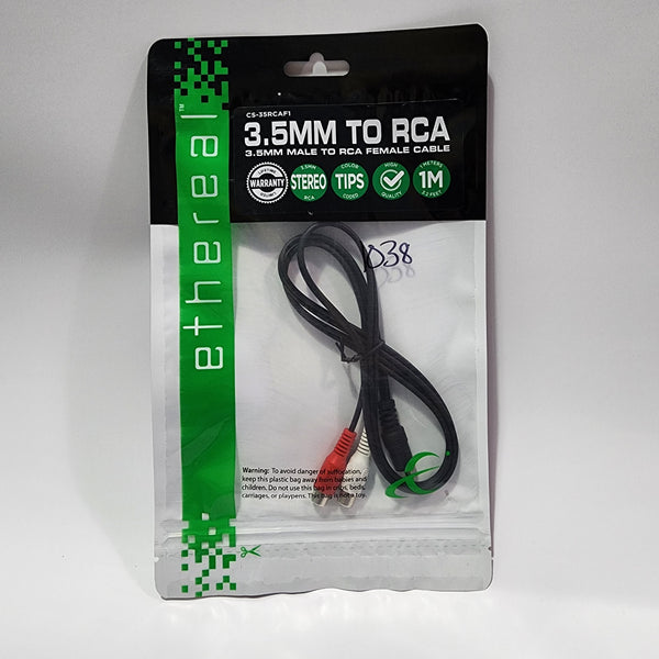 3.5mm male to RCA Female - 1 meter(3.2 FT) CS-35RCAF1