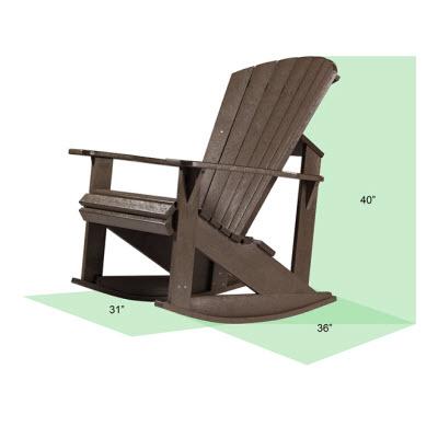 C.R. Plastic Products Outdoor Seating Rocking Chairs C04-01 IMAGE 2