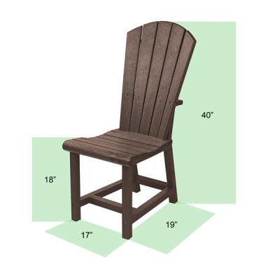 C.R. Plastic Products Outdoor Seating Dining Chairs C11-04 IMAGE 2