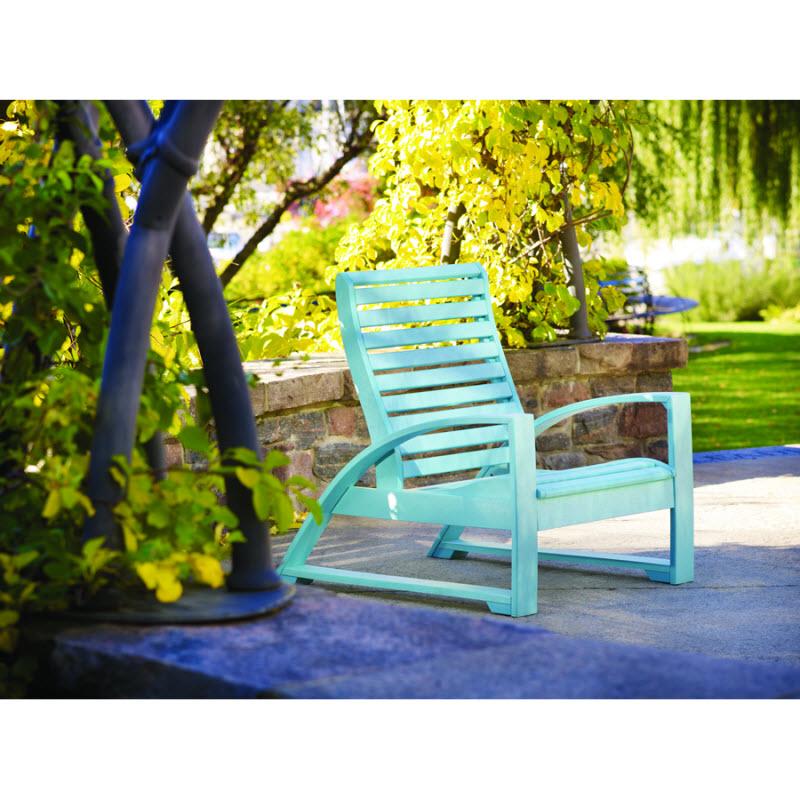 C.R. Plastic Products Outdoor Seating Lounge Chairs Lounge Chair C30 Aqua