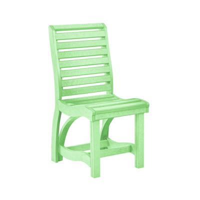C.R. Plastic Products Outdoor Seating Dining Chairs Dining Side Chair C35 Lime Green