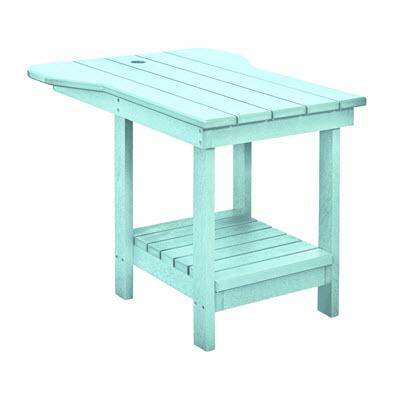 C.R. Plastic Products Outdoor Tables End Tables Tête-à-Tête A12 Aqua #11 IMAGE 1