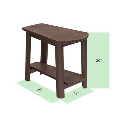 C.R. Plastic Products Outdoor Tables End Tables Addy Side Table T04 Lime Green