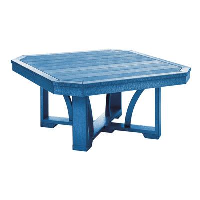 C.R. Plastic Products Outdoor Tables Cocktail / Coffee Tables Square Cocktail Table T30 Blue #03 IMAGE 1