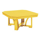 C.R. Plastic Products Outdoor Tables Cocktail / Coffee Tables Square Cocktail Table T30 Yellow