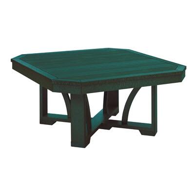 C.R. Plastic Products Outdoor Tables Cocktail / Coffee Tables Square Cocktail Table T30 Green #06 IMAGE 1