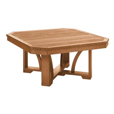 C.R. Plastic Products Outdoor Tables Cocktail / Coffee Tables Square Cocktail Table T30 Cedar #08 IMAGE 1