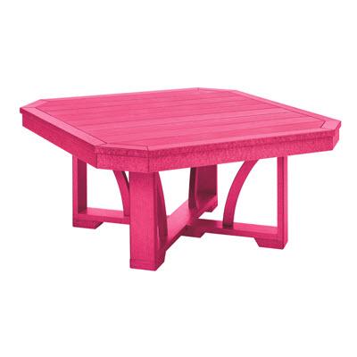 C.R. Plastic Products Outdoor Tables Cocktail / Coffee Tables Square Cocktail Table T30 Fuchsia #10 IMAGE 1