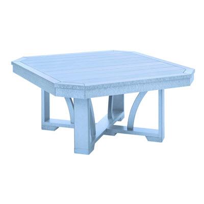 C.R. Plastic Products Outdoor Tables Cocktail / Coffee Tables Square Cocktail Table T30 Sky Blue #12 IMAGE 1