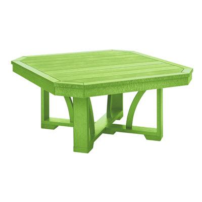 C.R. Plastic Products Outdoor Tables Cocktail / Coffee Tables Square Cocktail Table T30 Kiwi Lime #17 IMAGE 1