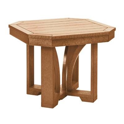 C.R. Plastic Products Outdoor Tables End Tables Square End Table T31 Cedar #08 IMAGE 1