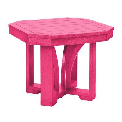 C.R. Plastic Products Outdoor Tables End Tables Square End Table T31 Fuchsia