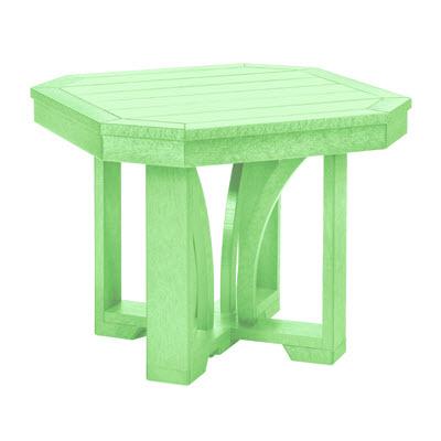 C.R. Plastic Products Outdoor Tables End Tables Square End Table T31 Lime Green