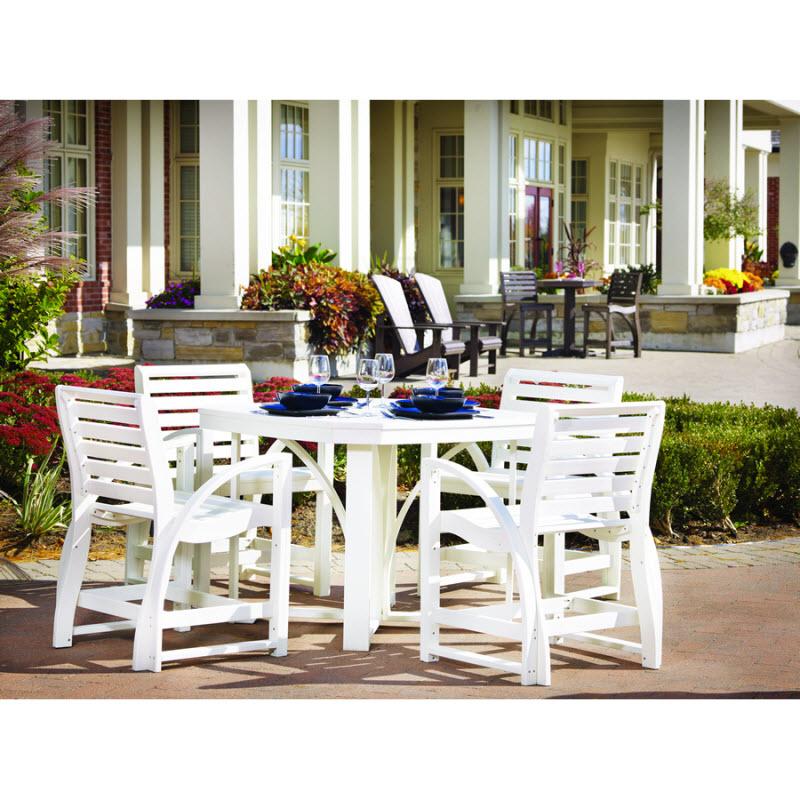 C.R. Plastic Products Outdoor Tables Dining Tables Square Dining Table T35 Yellow