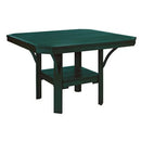C.R. Plastic Products Outdoor Tables Dining Tables Square Dining Table T35 Green