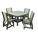 C.R. Plastic Products Outdoor Tables Dining Tables Square Dining Table T35 Green