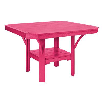 C.R. Plastic Products Outdoor Tables Dining Tables Square Dining Table T35 Fuchsia #10 IMAGE 1