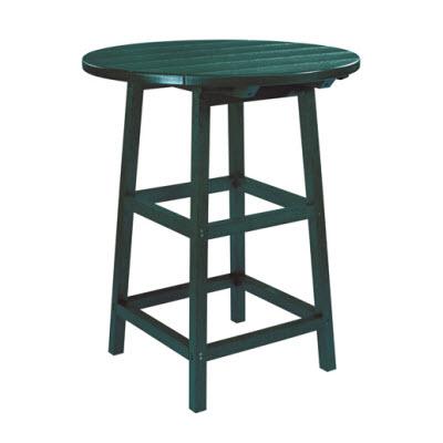 C.R. Plastic Products Outdoor Tables Pub Tables Pub Table TB03 Green #06 IMAGE 1