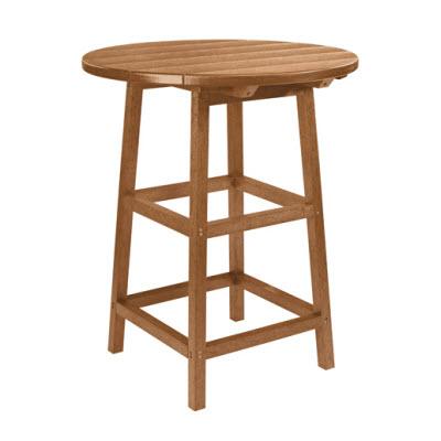 C.R. Plastic Products Outdoor Tables Pub Tables Pub Table TB03 Cedar #08 IMAGE 1