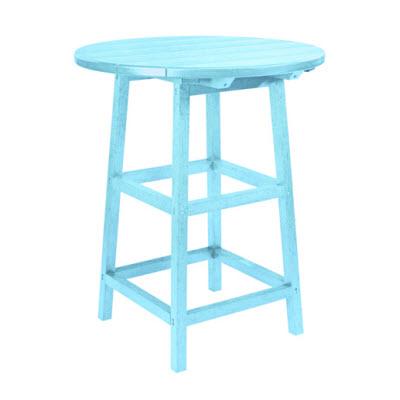 C.R. Plastic Products Outdoor Tables Pub Tables Pub Table TB03 Aqua #11 IMAGE 1
