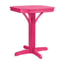 C.R. Plastic Products Outdoor Tables Pub Tables Square Counter Table T36 Fuchsia