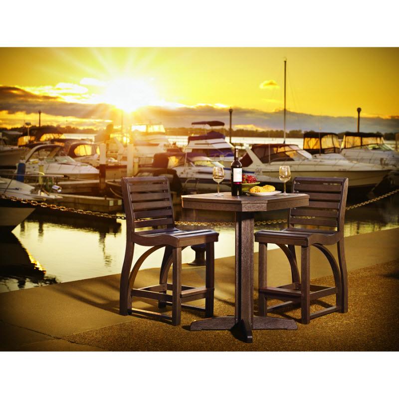 C.R. Plastic Products Outdoor Tables Counter Height Tables T36-14 IMAGE 2