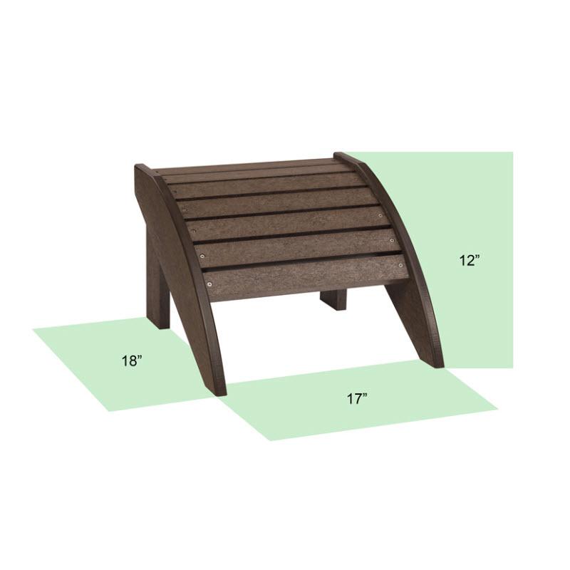 C.R. Plastic Products Outdoor Seating Footrests F01-01 IMAGE 3
