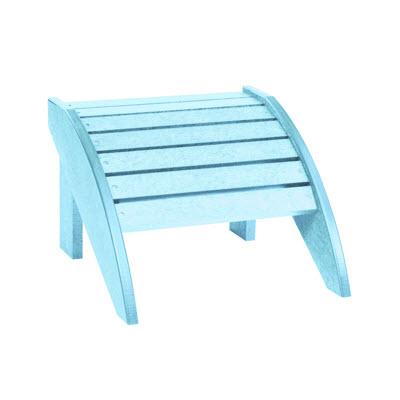 C.R. Plastic Products Outdoor Seating Footrests Footstool F01 Aqua