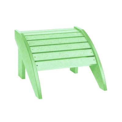 C.R. Plastic Products Outdoor Seating Footrests Footstool F01 Lime Green