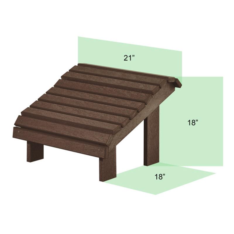 C.R. Plastic Products Outdoor Seating Footrests F04-01 IMAGE 2