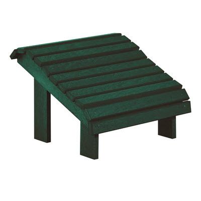 C.R. Plastic Products Outdoor Seating Footrests Footstool F04 Green