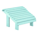 C.R. Plastic Products Outdoor Seating Footrests Footstool F04 Aqua