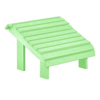 C.R. Plastic Products Outdoor Seating Footrests Footstool F04 Lime Green