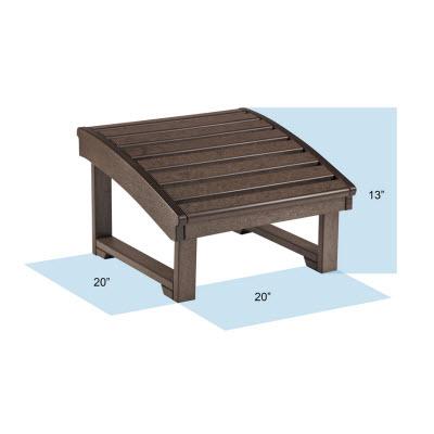 C.R. Plastic Products Outdoor Seating Footrests F30-02 IMAGE 2