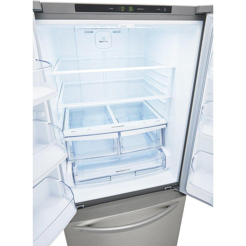 LG 30-inch, 21 cu.ft. Freestanding French 3-Door Refrigerator with Smart Cooling® System LFCS22520S IMAGE 3