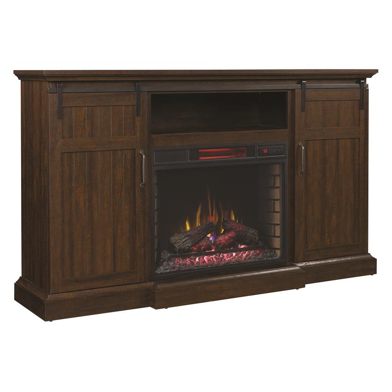 Twin-Star International Hutchinson Freestanding Electric Fireplace 28MM9954-PD01/28II300GRA IMAGE 1