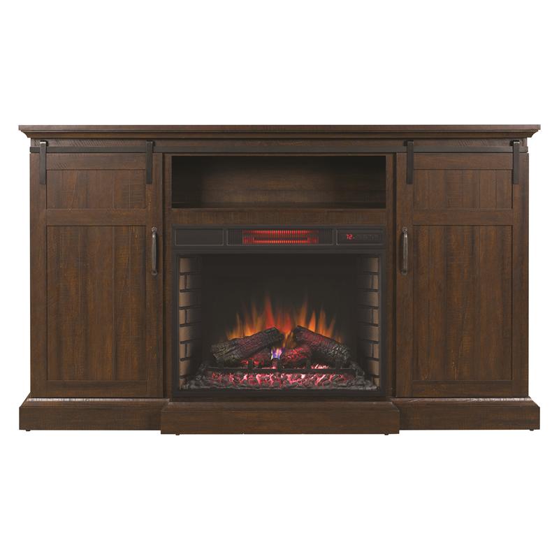 Twin-Star International Hutchinson Freestanding Electric Fireplace 28MM9954-PD01/28II300GRA IMAGE 2